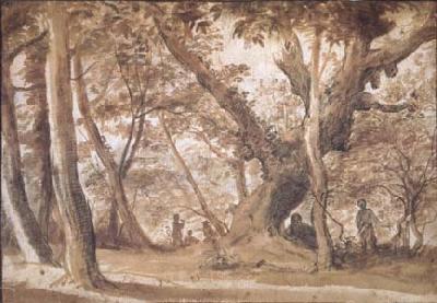 Claude Lorrain Wooded View (mk17) Sweden oil painting art
